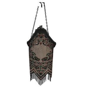 Mandalian Metal Mesh Antique Purse, hand painted from 1915-1918